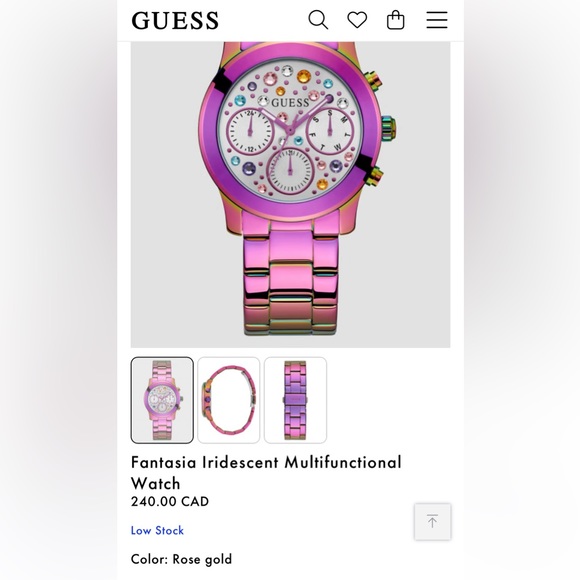 Guess Watch - Fantasia Iridescent Multifunctional Watch - Rose Gold - Picture 2 of 2